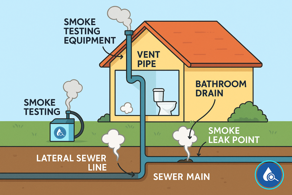 Sewer Gas Vent Pipe Leak Detection