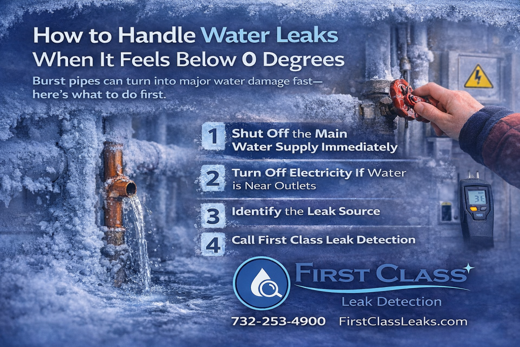 How to Handle Water Leaks When It Feels Below 0 Degrees