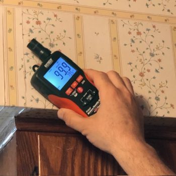 Moisture meter water leak detection